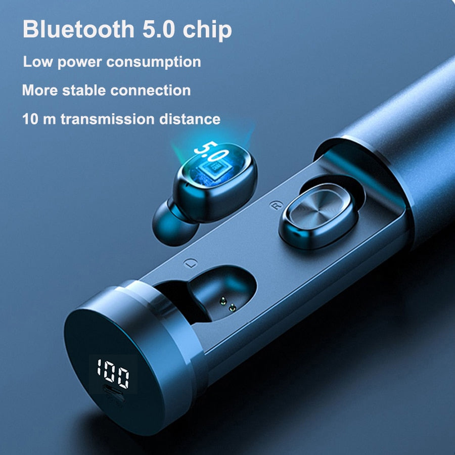 B9 TWS Bluetooth Earphone 5.0 Wireless 8D HIFI Sport Earphone MIC Earbuds Gaming Music Headset For Xiaomi Samsung Huawei