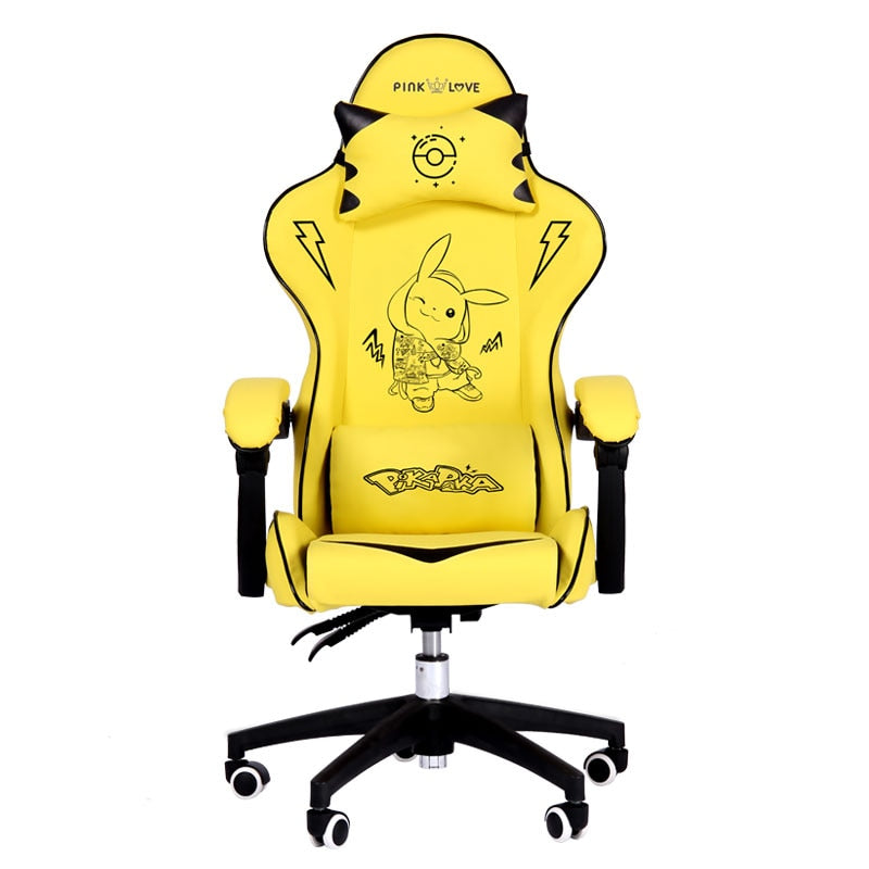 Pink Cute cartoon chairs bedroom comfortable computer chair home girls gaming chair swivel chair adjustable Live gamer chairs