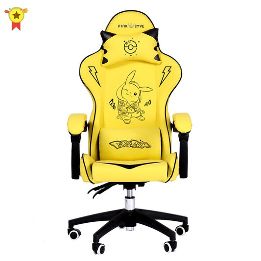 Pink Cute cartoon chairs bedroom comfortable computer chair home girls gaming chair swivel chair adjustable Live gamer chairs