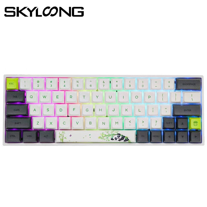 SKYLOONG SK64 Hot Swappable Mechanical Keyboard With RGB Backlit Wireless Bluetooth Gaming Keyboard ABS Keycaps For Win/Mac GK64