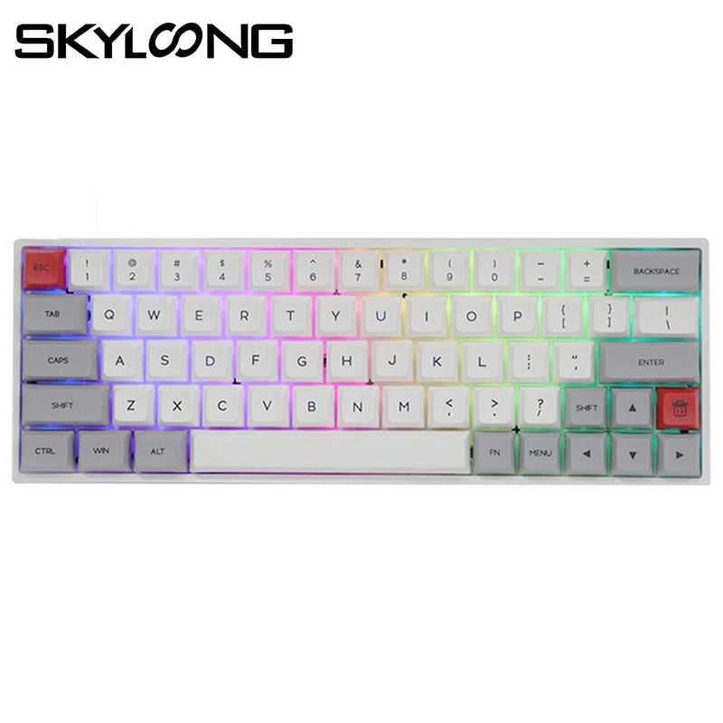 SKYLOONG SK64 Hot Swappable Mechanical Keyboard With RGB Backlit Wireless Bluetooth Gaming Keyboard ABS Keycaps For Win/Mac GK64