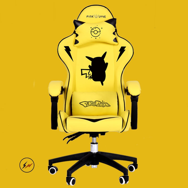 Pink Cute cartoon chairs bedroom comfortable computer chair home girls gaming chair swivel chair adjustable Live gamer chairs